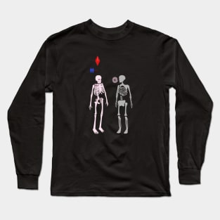 Skeletons Sim - Negative Interaction Long Sleeve T-Shirt